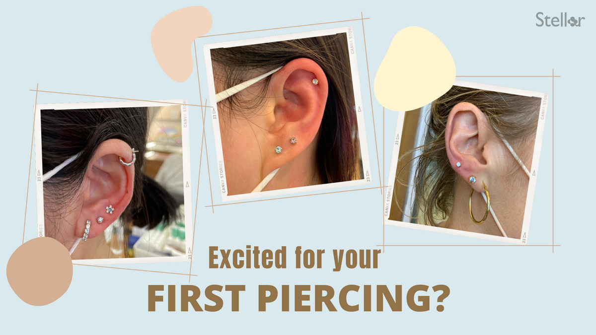 Helix piercing sales first earring