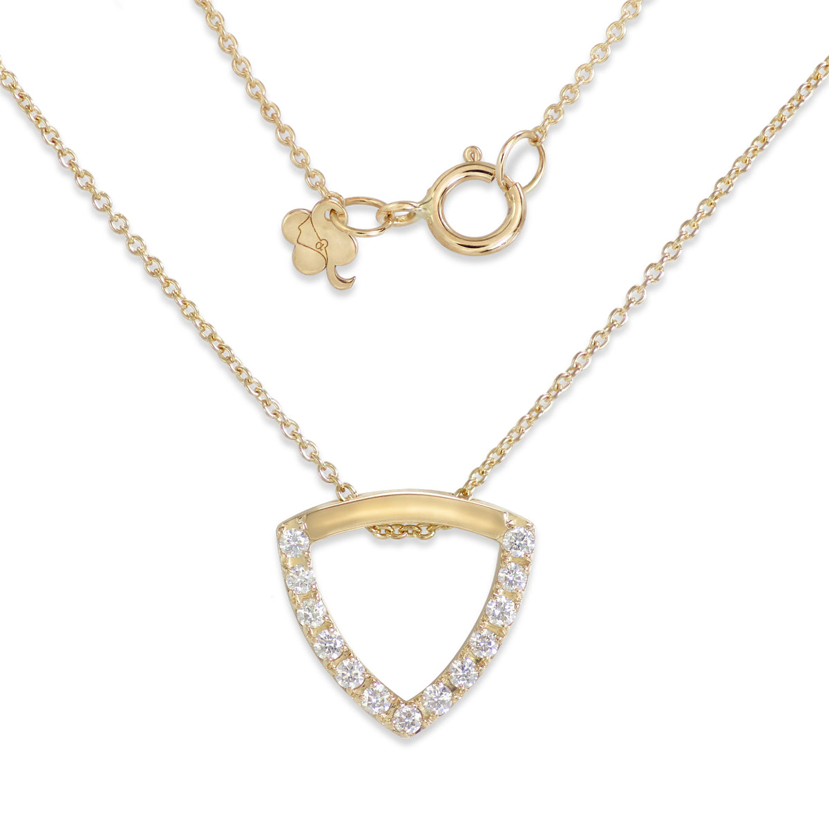 Shimmering Triangle Diamond Necklace