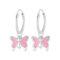 Pink Butterfly Hoop