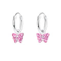 Butterfly Pink Mini 10MM Hoop