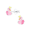 Cute Swan Ear Studs
