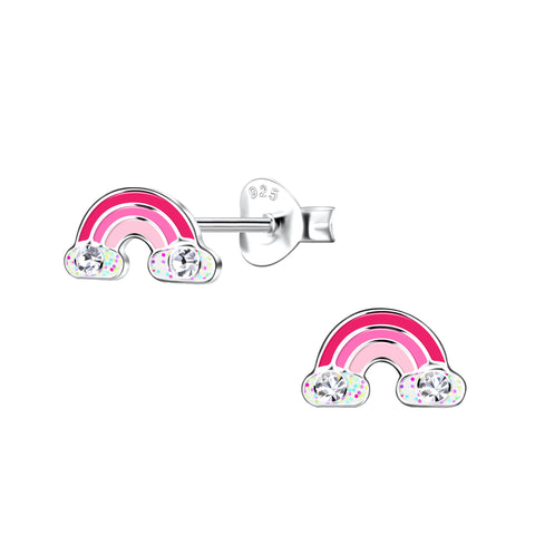 Hong Rainbow Zircon Ear Studs