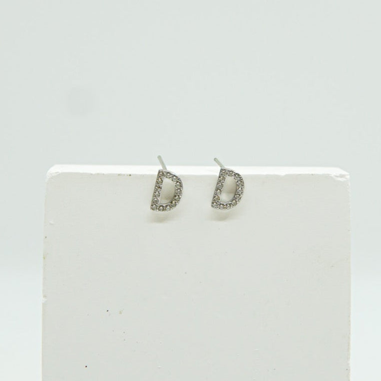 Letter D Earring
