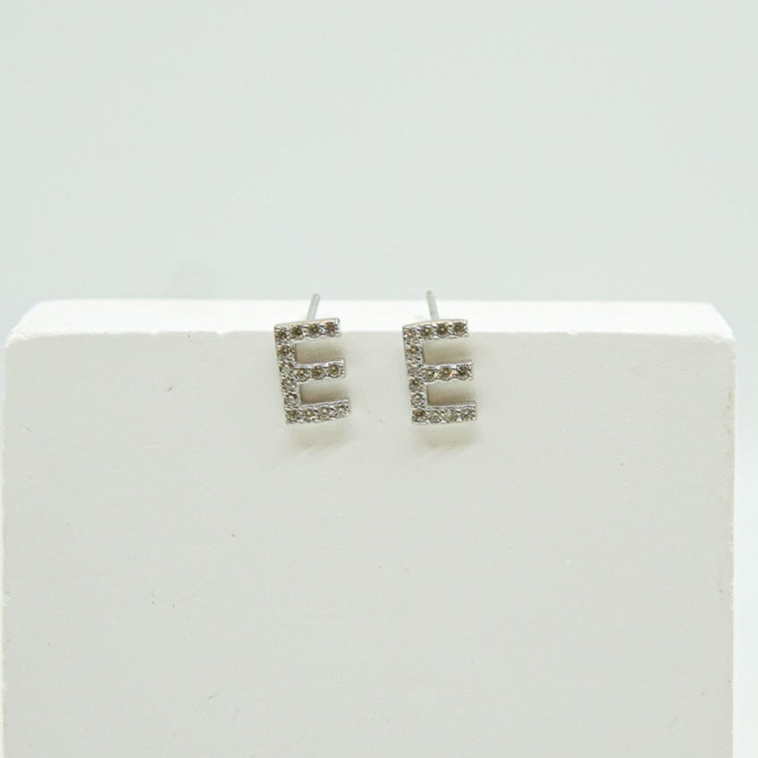 Letter E Earring