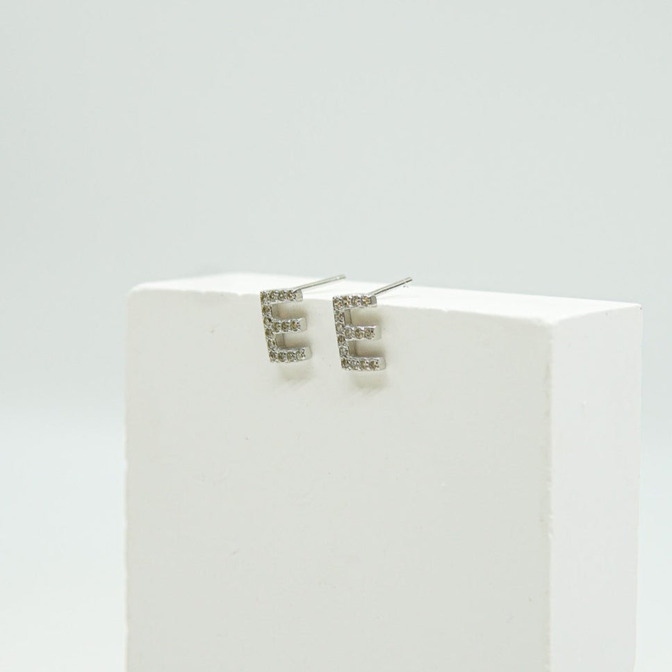 Letter E Earring