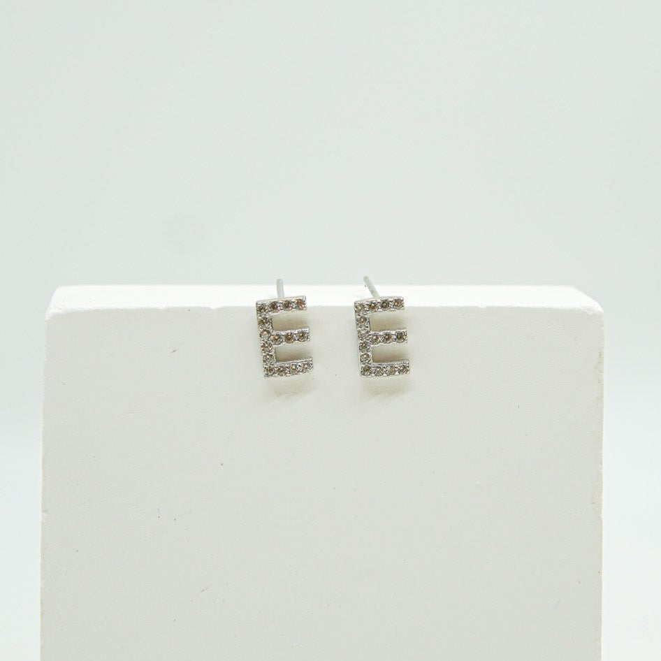 Letter E Earring