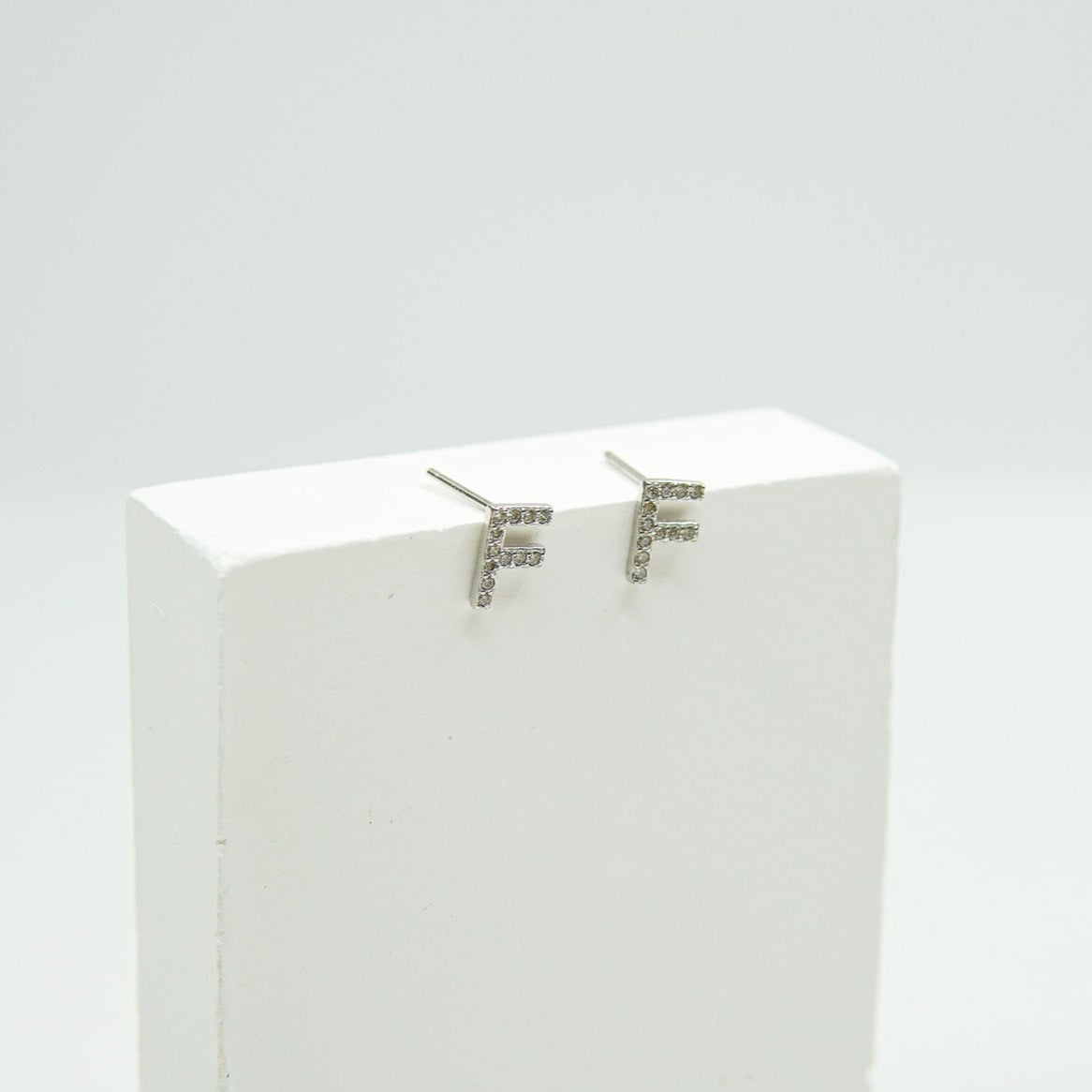 Letter F Earring