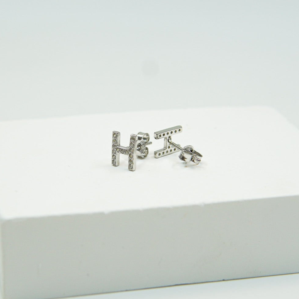 Letter H Earring