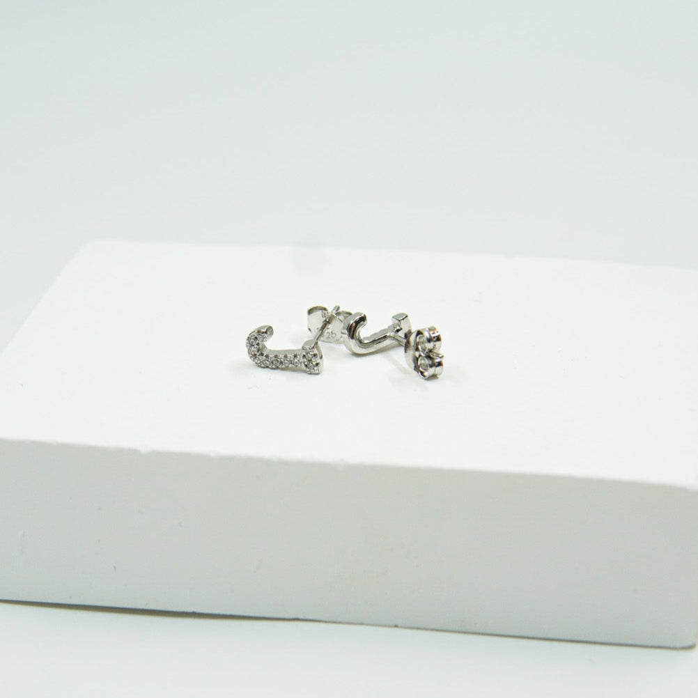 Letter F Earring