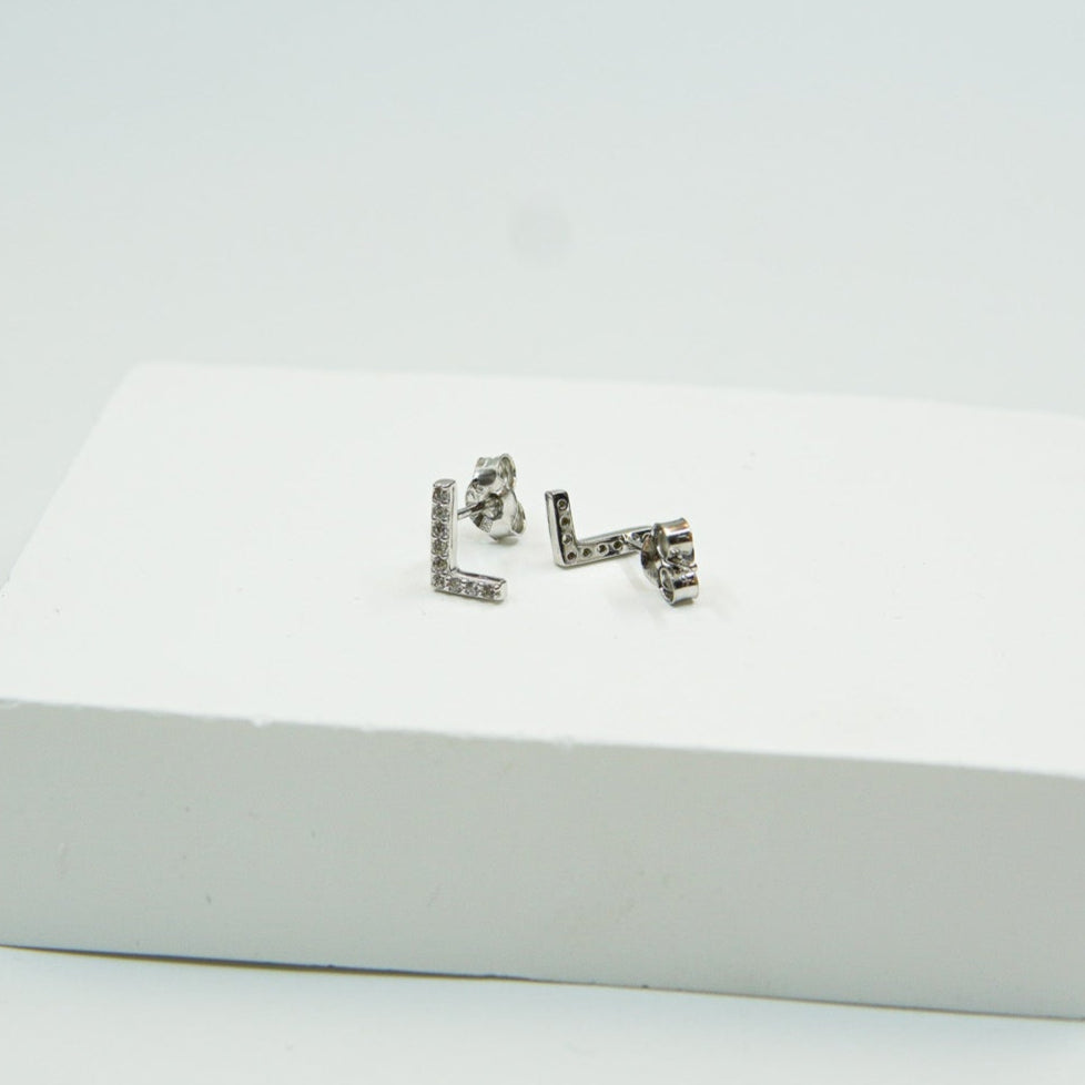 Letter L Earring