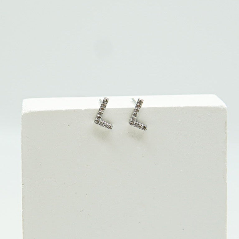Letter L Earring