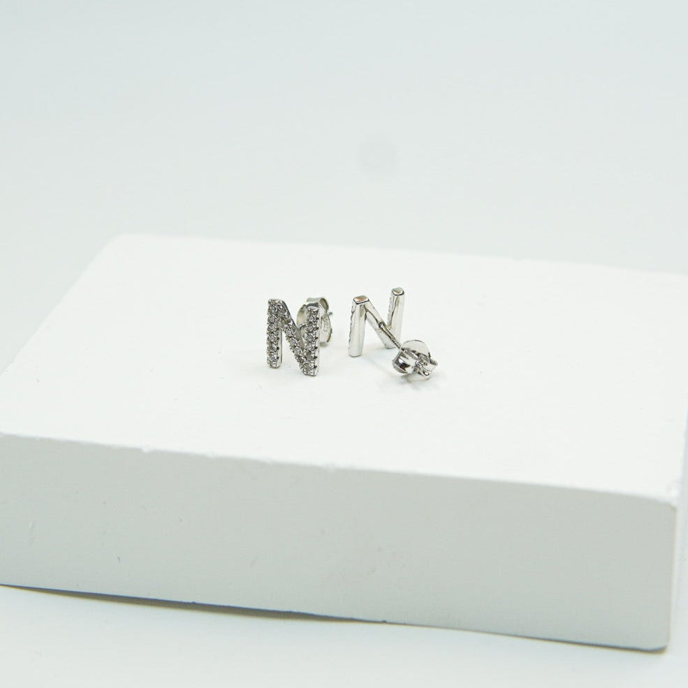 Letter N Earring