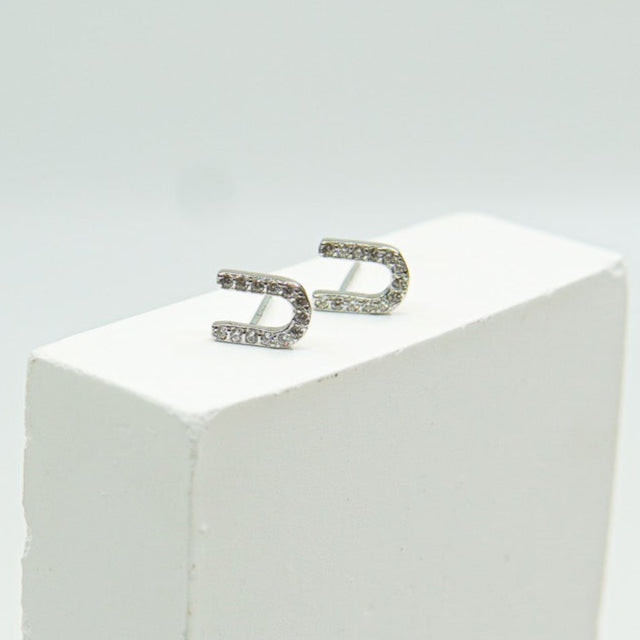 Letter U Earring