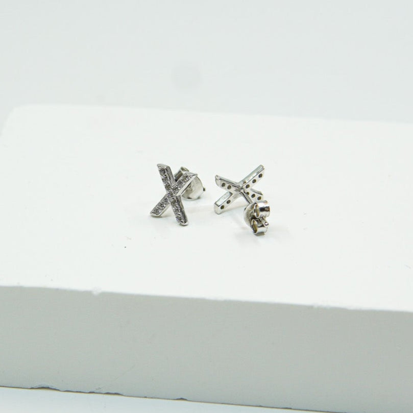 Letter X Earring
