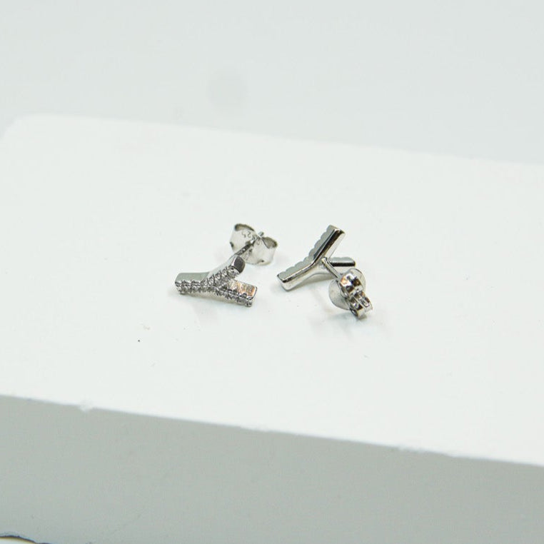 Letter Y Earring