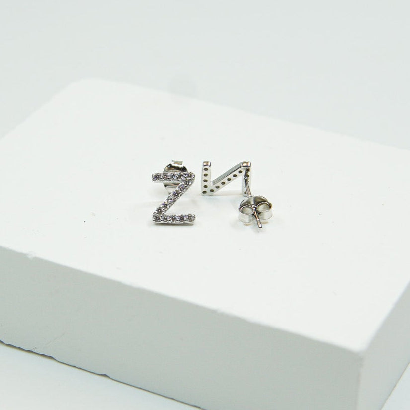 Letter Z Earring