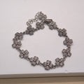 Bracelet - Bezel Plate Flower Chain