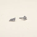 14KW WHITE GOLD SCREWTUBE FENILLE+8MMLTUBE