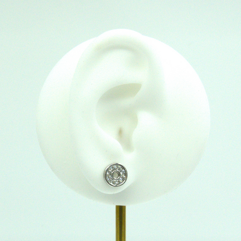 Ear Stud Circle Of Cz