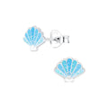 Blue Seashell Earring