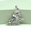 Pendant Silver Tone Parrot