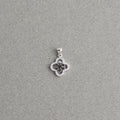 Snowflake in Four-Leaf Clover Pendant