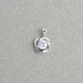 4 Fan CZ Pendant