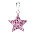 Light Rose Crystal Star Pendant