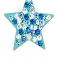 Blue Crystal Star Pendant