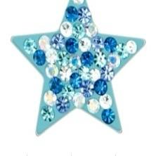 Blue Crystal Star Pendant