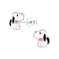 Pink Collar Dog Studs