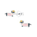 Sausage Dog A Ear Studs
