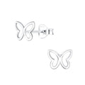 Silver Outlined Butterfly