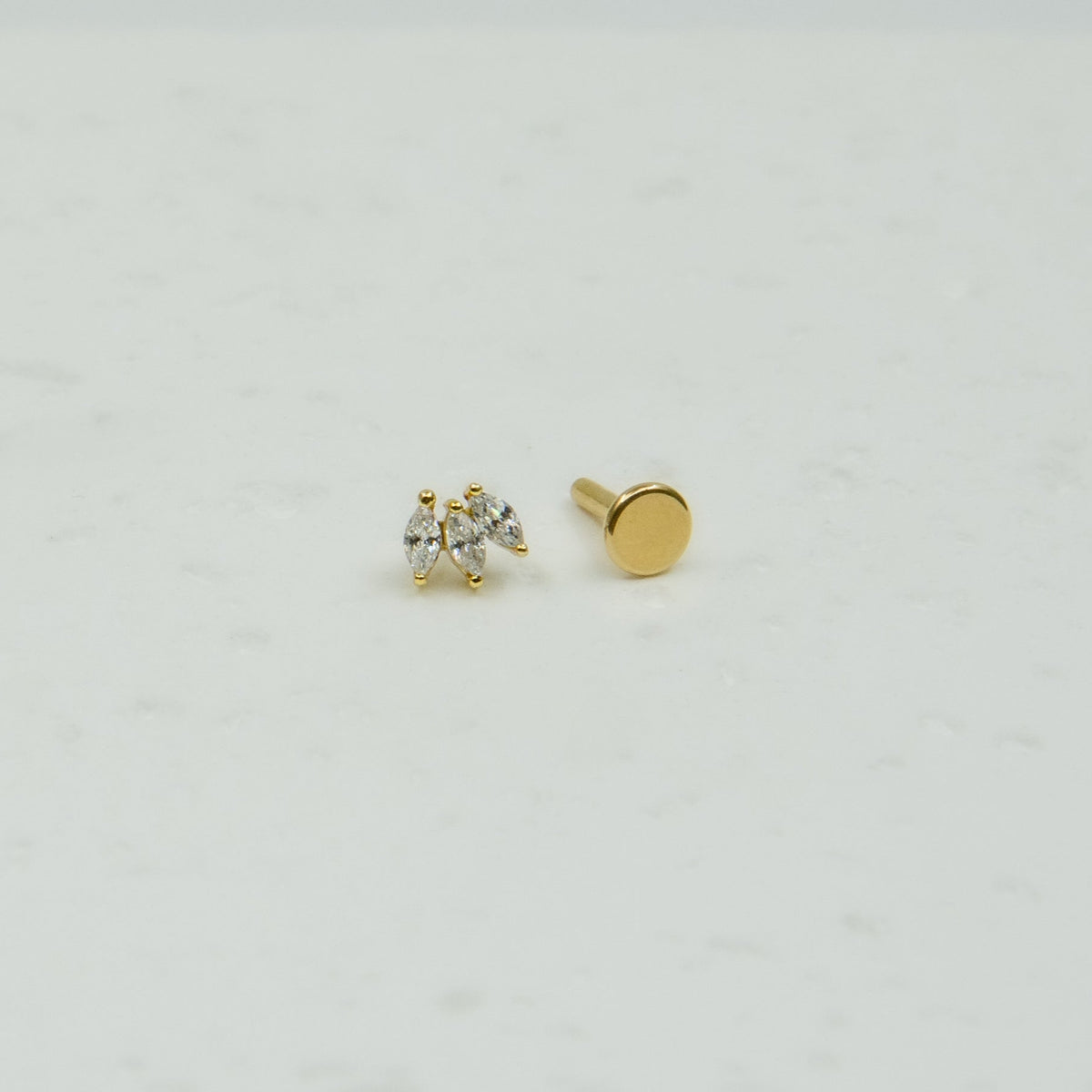 Eartha Silver GP Geometric Titanium (Per piece)