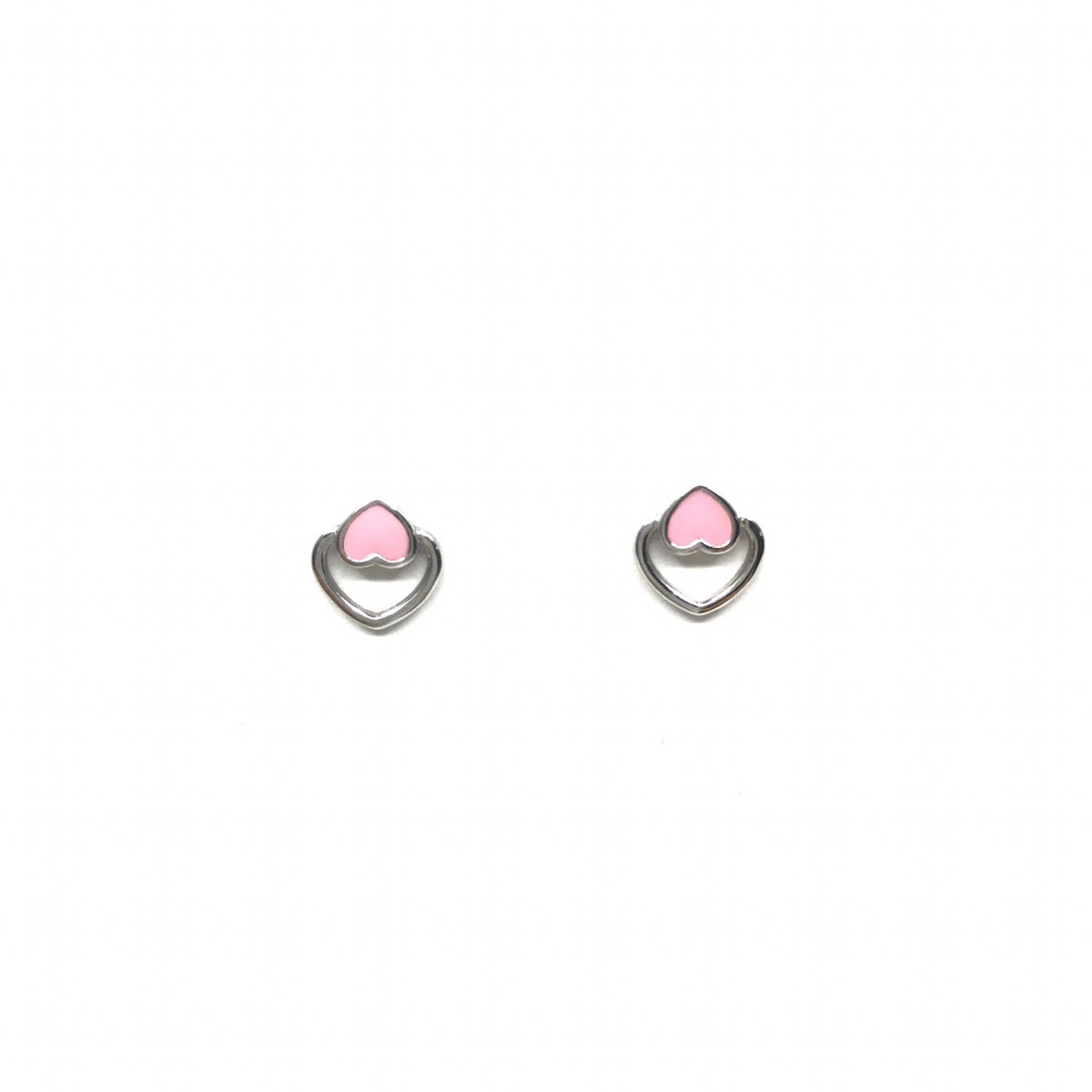 Pink Heart Earring (Round’ the Heart)