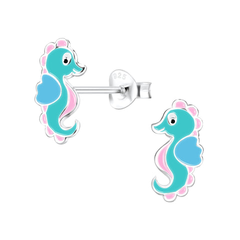 Blue and Pink Seahorse