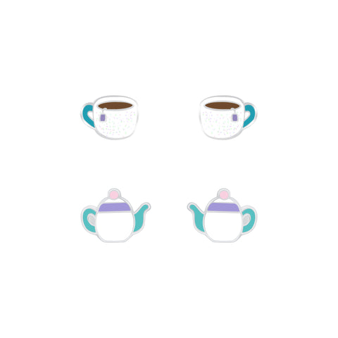 Teapot & Cup Set (2 pairs)