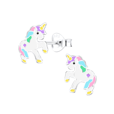 Colorful Pastel Unicorn Stud