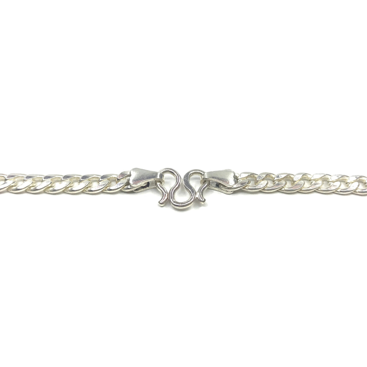 Silver Necklace - Flat Oval Chain