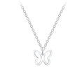 轮廓蝴蝶吊坠项链