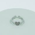 CZ Heart Ring