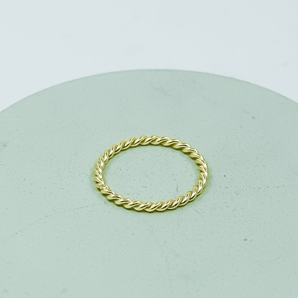14K Gold Plated Twisted Ring