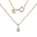 Gold 2.5mm Diamond Necklace
