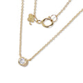 Round Delicate Diamond Necklace 2.6mm