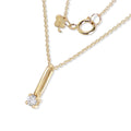 Long Bail 2mm Diamond Pendant